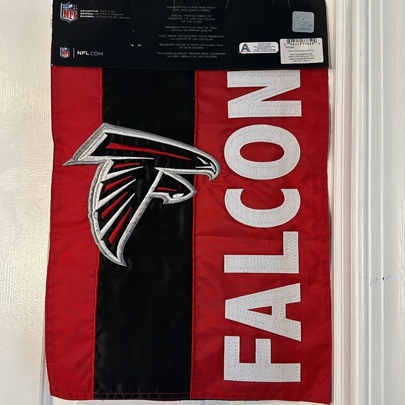 NWT Team Sports America NFL Atlanta Falcons Embroidered Logo Applique House Flag - Picture 5 of 7